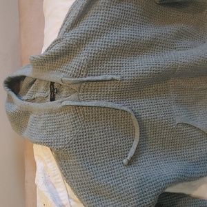 Love Tree medium blue hooded sweater